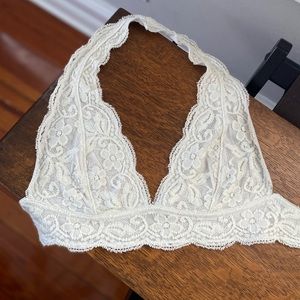 Urban Outfitters white lace bra